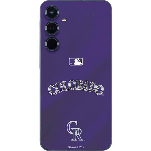 MLB Colorado Rockies Alternate/Away Jersey Galaxy A35 5G Skin